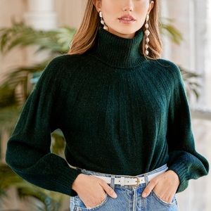 Lulu’s Dream it Up Dark Green Sweater
